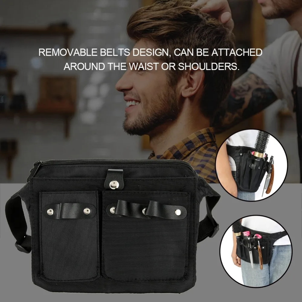 Large Capacity Hairdressing Tool Pouch Multifunctional Adjustable Belt Salon Pouch Durable Portable Hairdressing Bag