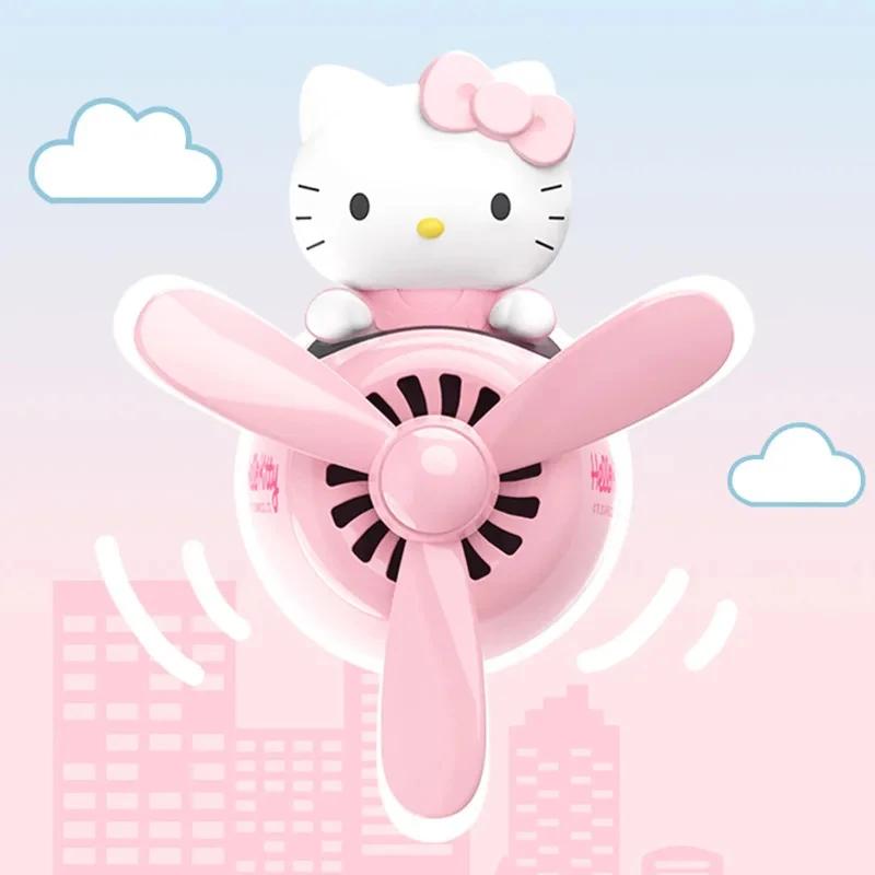 Sanrio Accesiories Hello Kitty Car Small Plane Fragrance Car Decoration Accessories Kawaii Outlet Air Freshener New Hot Sale