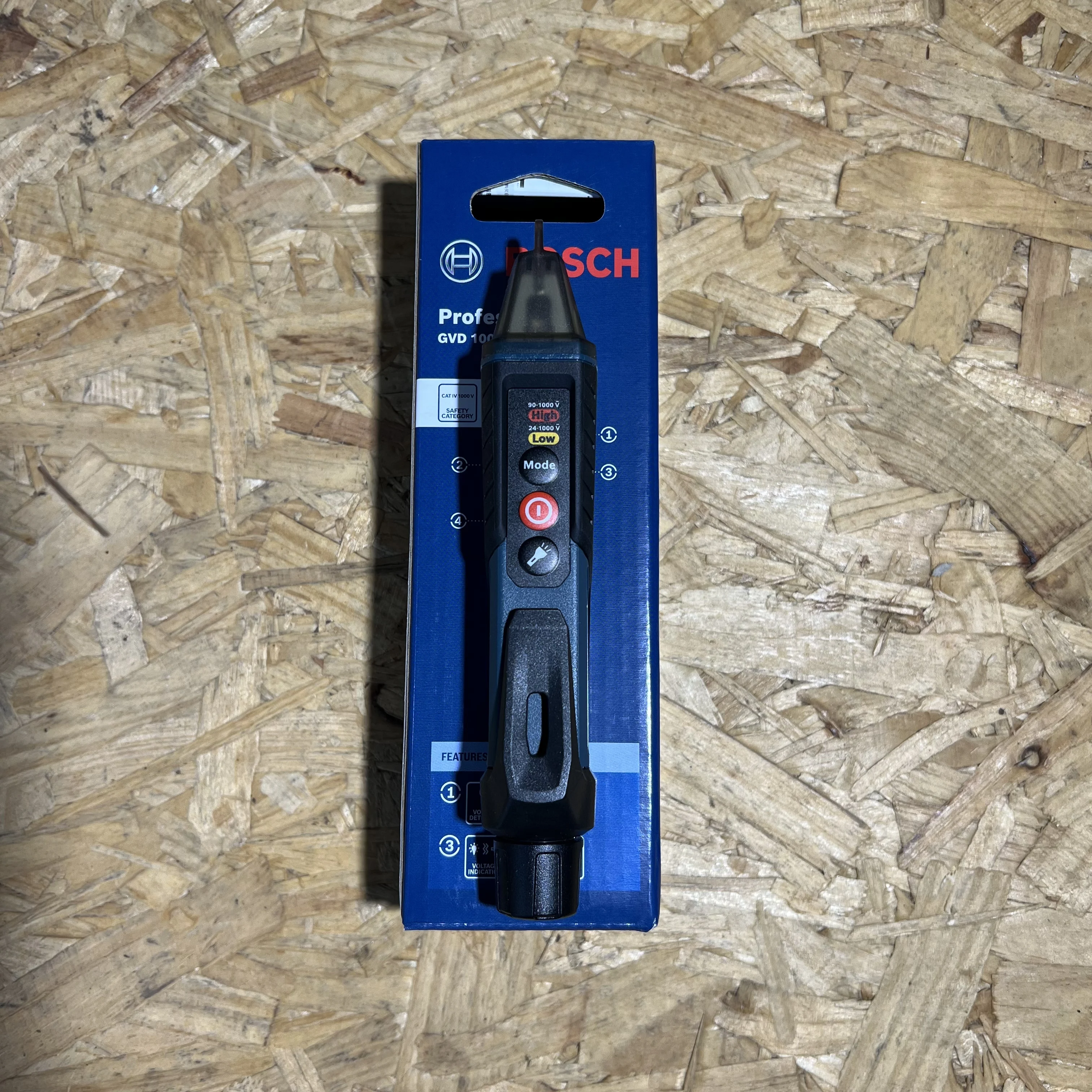 Bosch GVD 1000-17 Non-Contact Voltage Detector 24V-1000V Voltage Indicator Tester Pen Voltage Self-Test Smart Breakpoint Finder