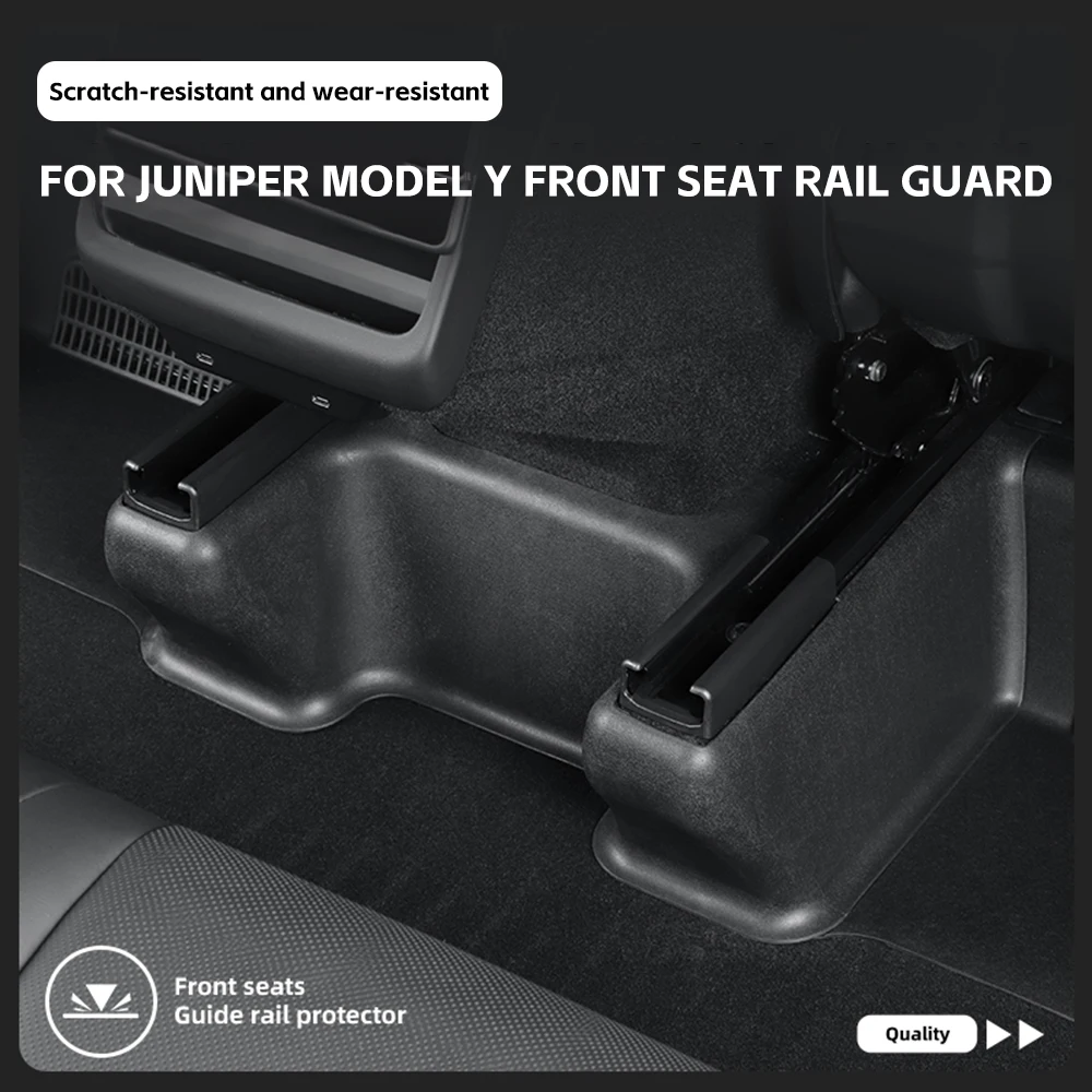 

9PCS Car Seat Rail Pad Cover For Tesla Model Y Juniper 2025 2026 Anti Kick Corner Seat Wrap Pro Tector Interior Accessories