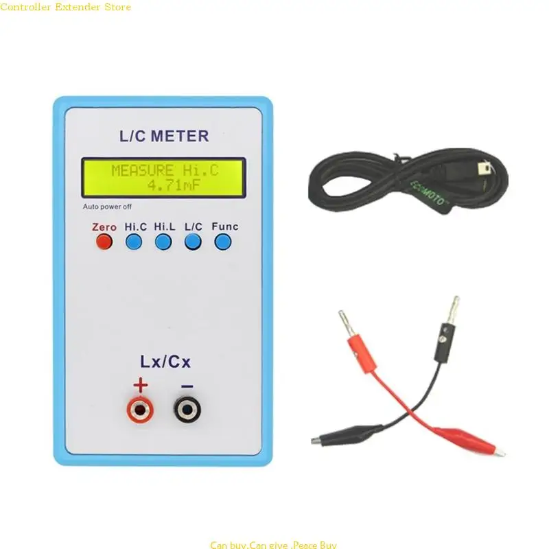 

LC-200A Upgraded Inductance Capacitance Meter Compact & Durable Design Induction Capacity Meter Plastic for Easy Testing