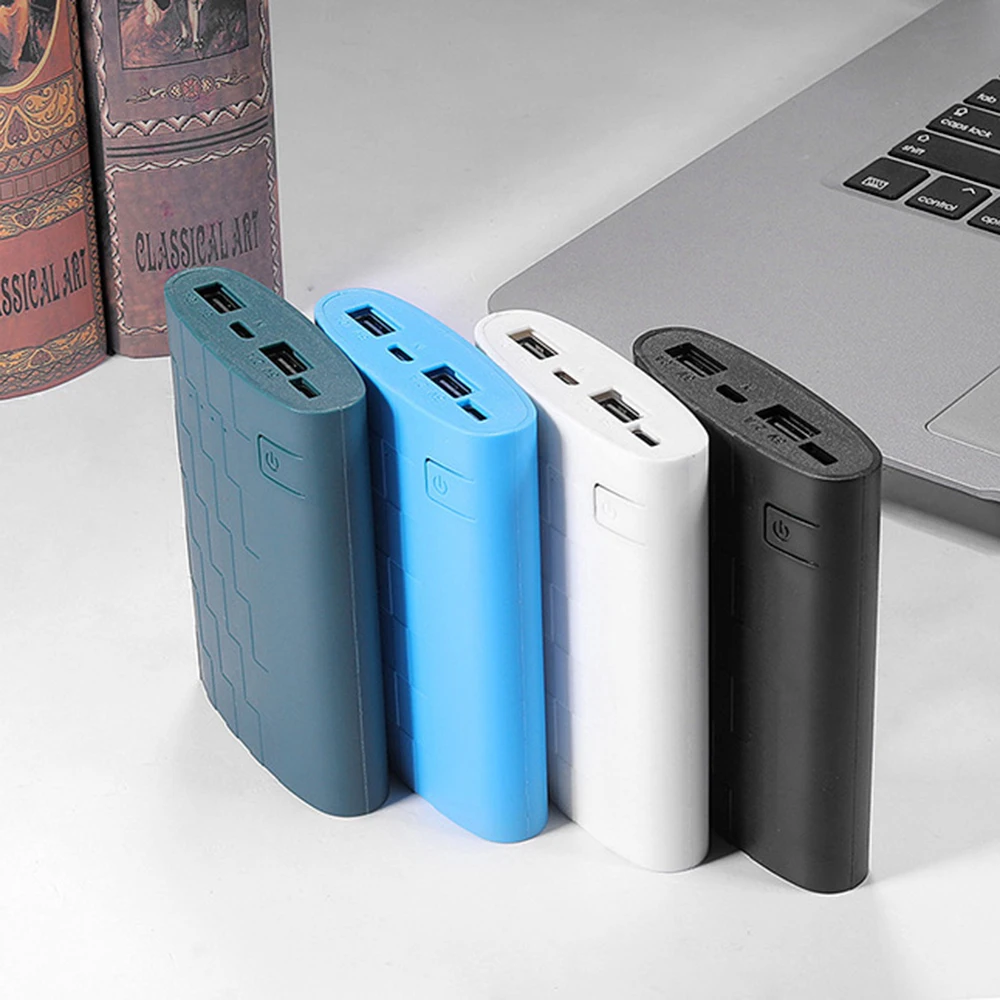 Portable Power Bank Battery Box DIY Quick USB Charging Battery Box 3 x 18650 No Welding Mobile Power Box For Charging Phones