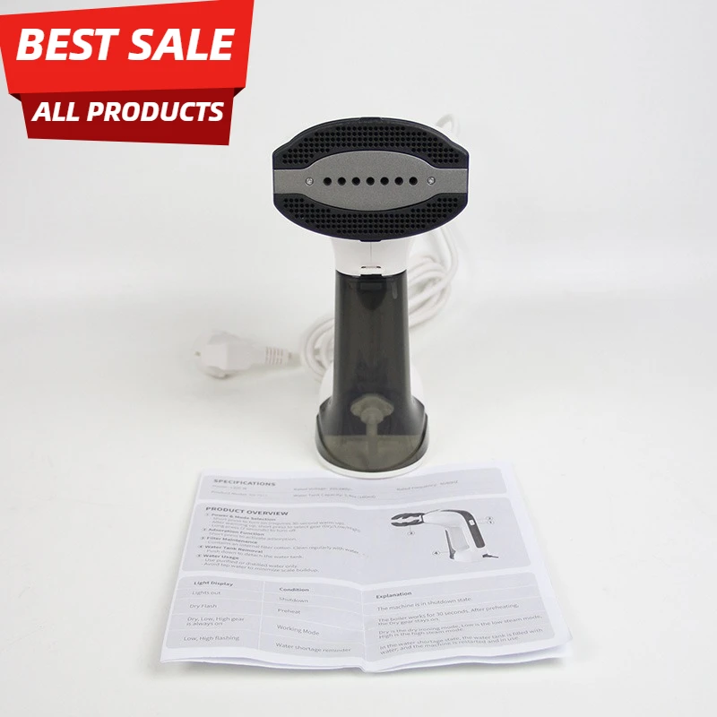 

Portable Vacuum Suction Hand Steamer Iron for Clothes with Extra Removable Water Tanks