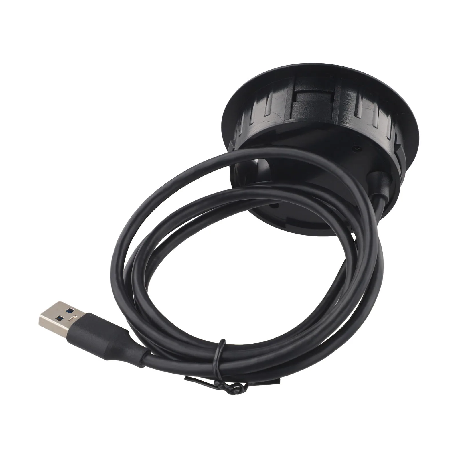 /Black /Desk /Grommet Hub USB 3.0 Splitter With Dual Port Audio Interface For Headphone Microphone Desktop PC Laptop Cable Organ