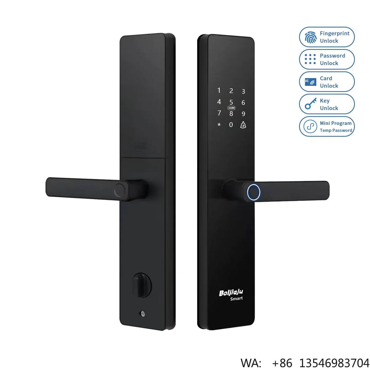 serrure-de-porte-intelligente-sans-cle-noire-avec-lecteur-d'empreintes-digitales-mot-de-passe-carte-cle-serrure-numerique-intelligente-pour-porte-d'entree-en-bois-ou-en-acier