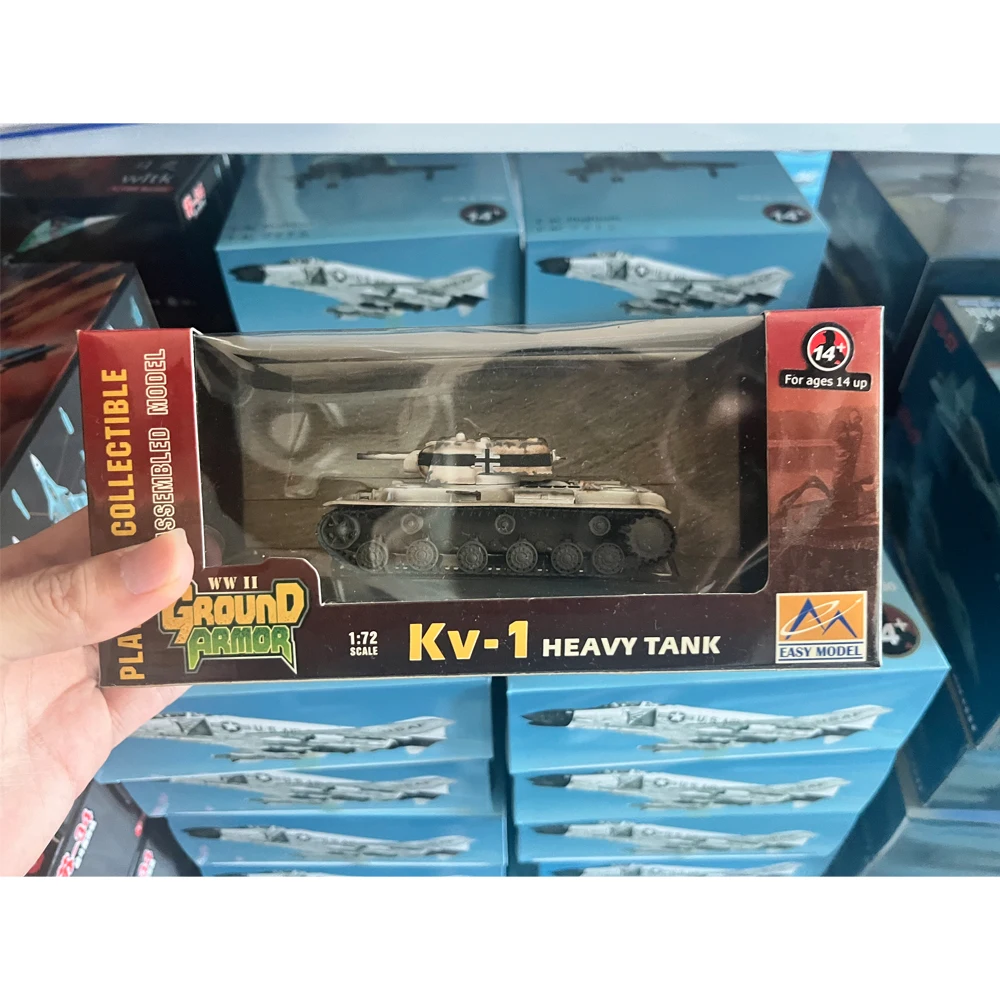 

Easymodel 36278 1:72 Scale WWII Soviet KV1 Heavy Tank German Captured Vehicle Military Model Static Plastic Hobby Toy