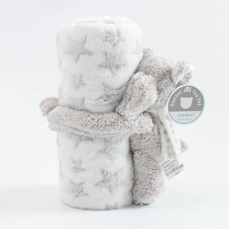 ผ้าห่มเด็กทารกแรกเกิด WARM Flannel Quilted Swaddle Wrap Soft Lamb รถเข็นเด็กผ้าปูที่นอนตุ๊กตารับผ้าห่มสําหรับทารก