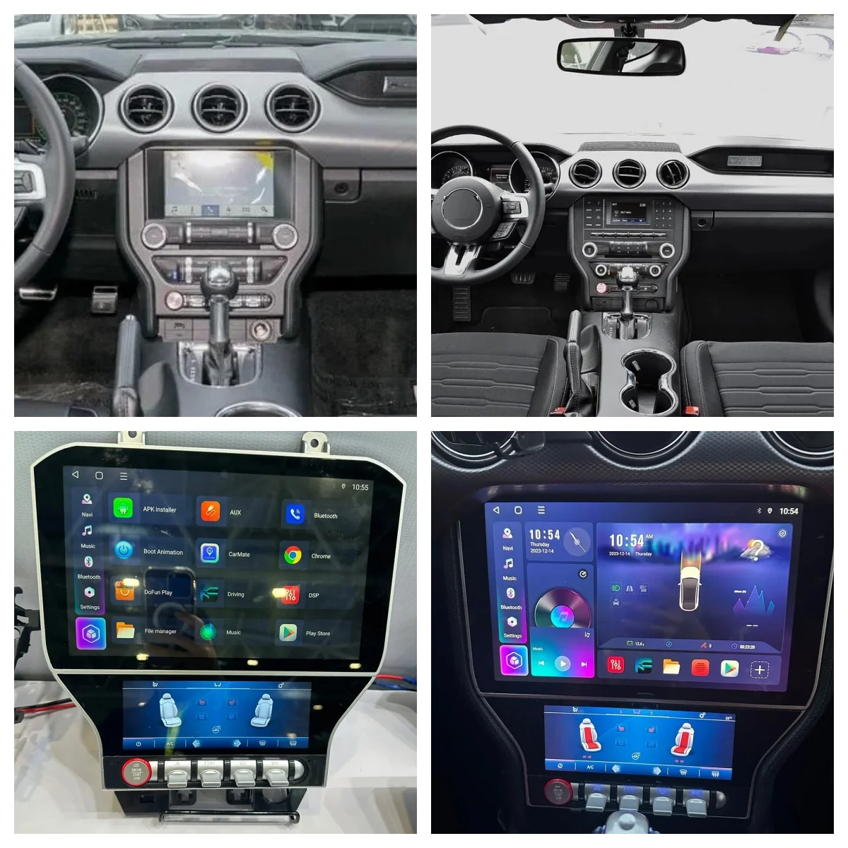 11.5 Inch Touch Screen For Ford Mustang 2015 2016-2021 Wireless Carplay Car Radio Android AUTO Multimedia Player Stereo Headunit