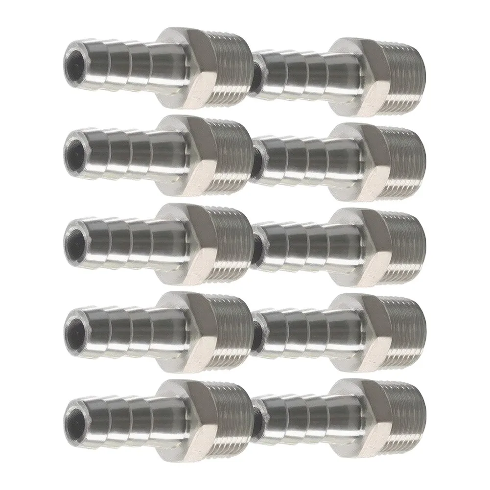 Barb Fittings NPT Hose Connector Irrigation for System Setup 10*10*5CM 1 2 Inch Barb Fitting Easy Installation Process