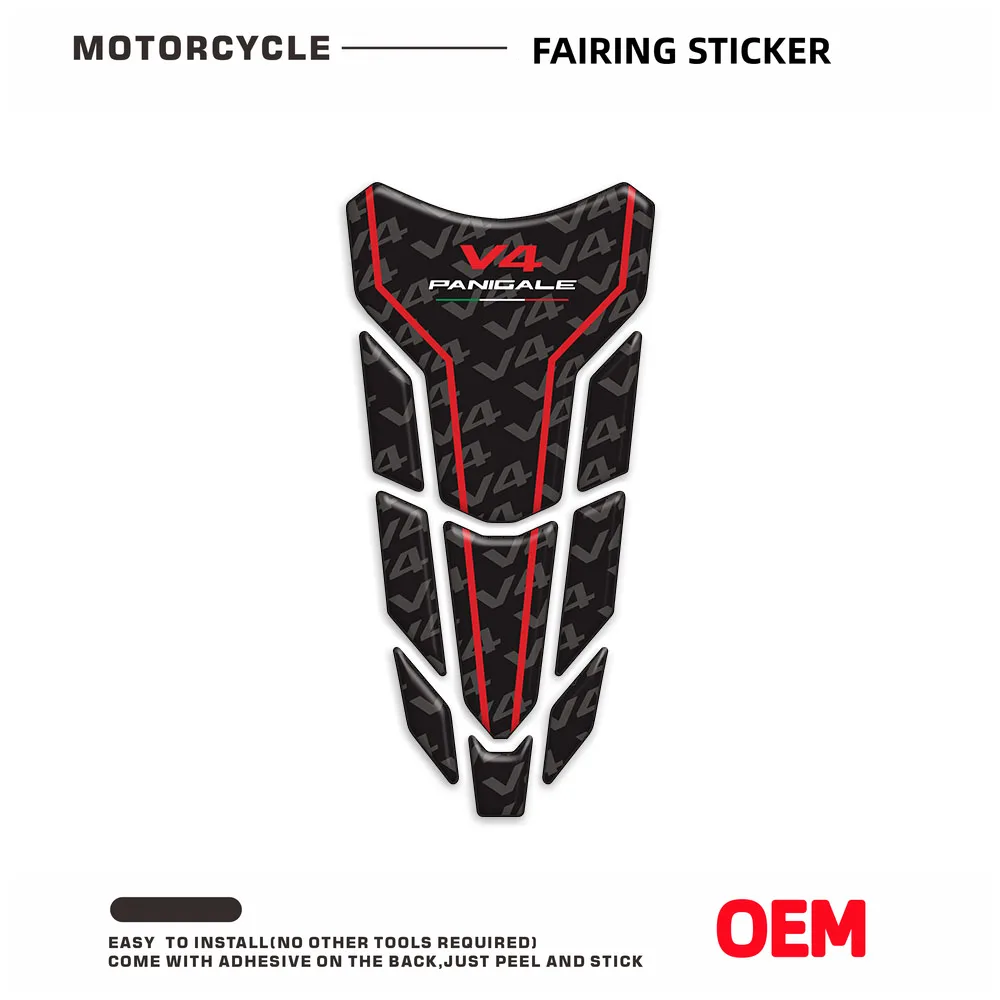 3D Tank Pad Adesivos para Panigale, Acessórios para Motocicleta, Protector Gás Cap, Covers Parts, Decalques de Carbono, V2, V4, V4S, V4SP, 2022