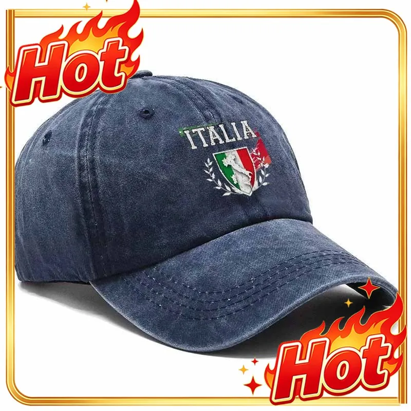 National Tide Shield Label Baseball Cap, Two-Color Laurel Leaf Surround Design, Suitable For Running And Outdoor Activities