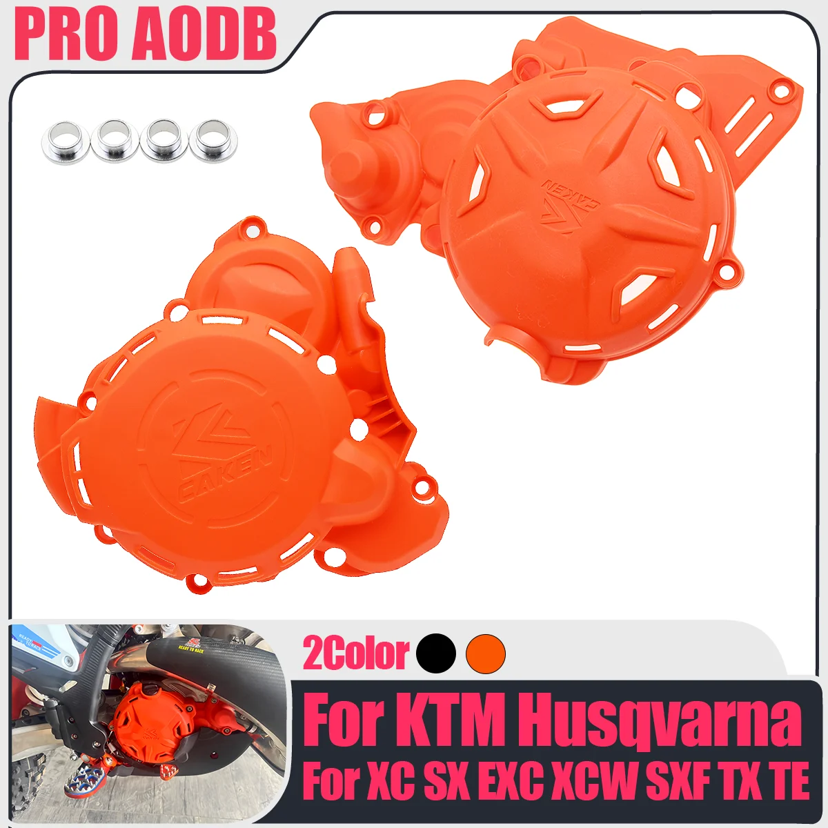 

For Husqvarna TE250 TE300 2024 NEW Engine Ignition Clutch Cover Protector Guard For KTM Motocross EXC250 EXC300 XC-W250 XC-W300