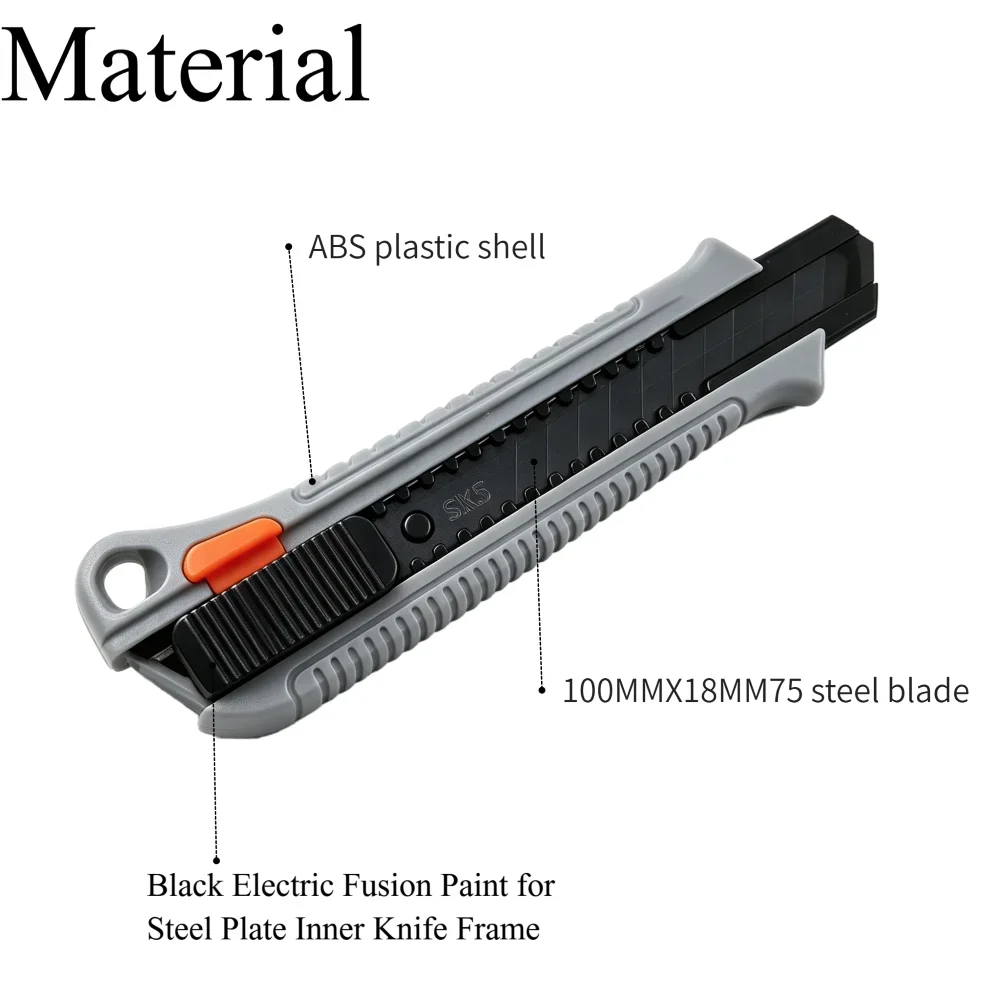 Heavy-Duty AutoLock Snap-off Multifunctional Art Knife - Big And Handy Cutting Hand Tool