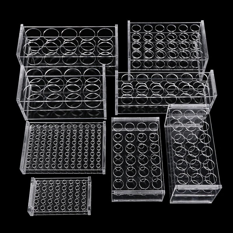 0.2ml/0.5ml/1.5ml/2ml/5ml/10ml/15ml/20ml/50ml Test Tube Rack Test Tubing Holder 8/10/12/18/24/40/48/96 Holes Lab School Supplies