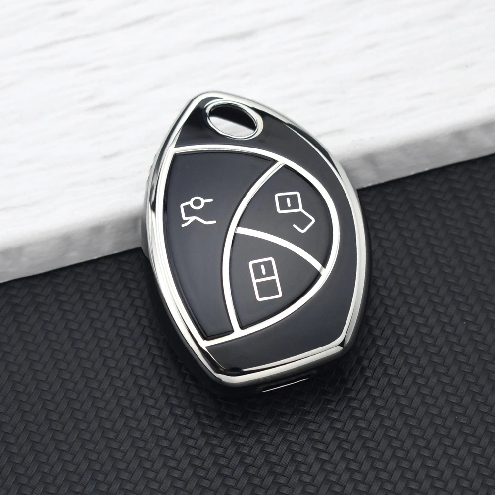 Car Accessories Malaysia - 3-Tasten TPU Autoschlüssel-Hülle für Toyota Malaysia