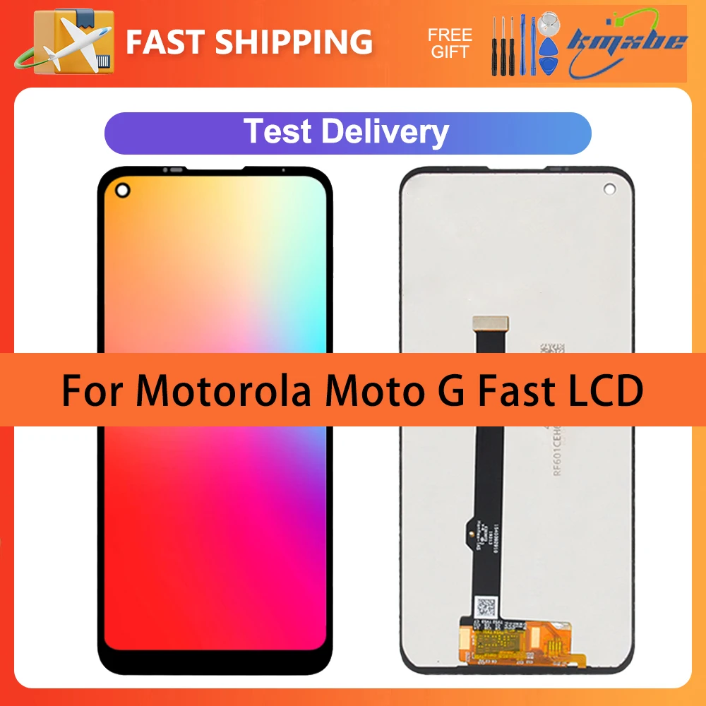 

6.4" LCD For Motorola MOTO G Fast XT2045-3 Display Touch Screen Digitizer Assembly Replacement With Tools For Moto G Fast LCD