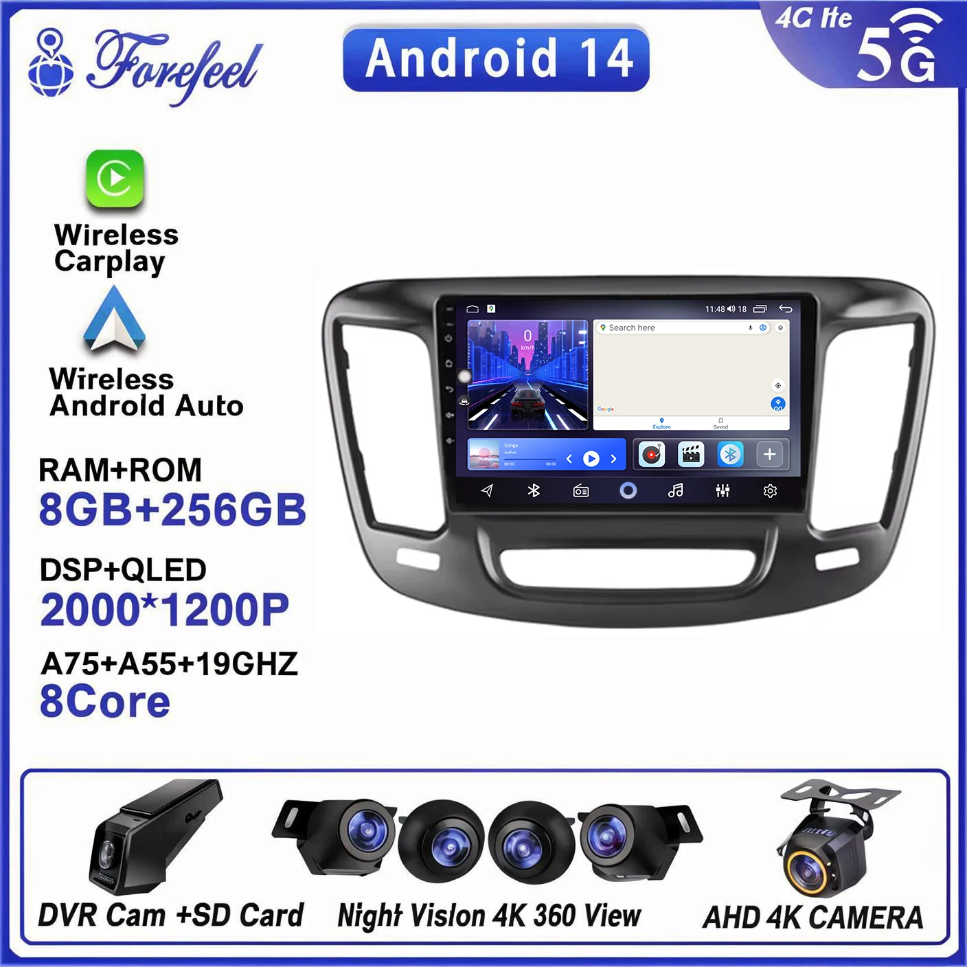 

Android 14 For Chrysler 200 200C 200S 2015 - 2019 Auto Radio Multimedia Player Stereo Head Unit GPS Navigation No 2din DVD HDR