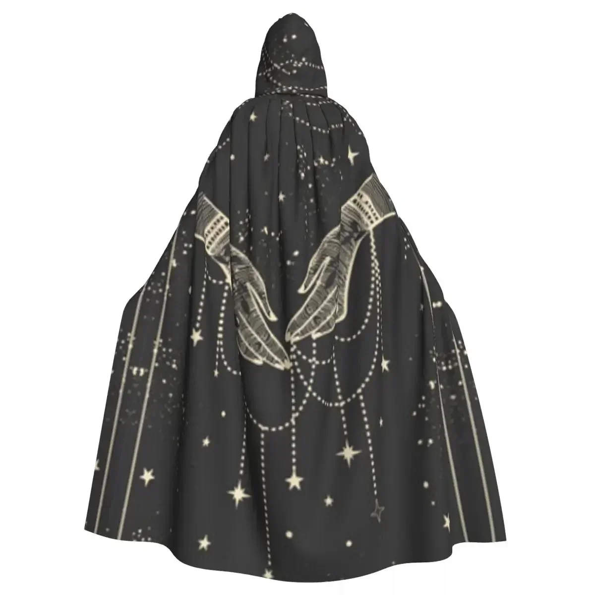 Cosplay Medieval Costumes Mystical Astrology Hooded Cloak Capes Long Robes Jackets Coat Carnival