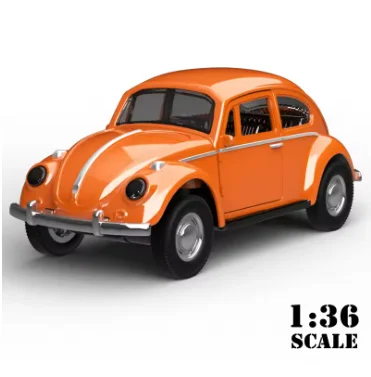Mini Scale Diecast Metal Pull Back Action Drives Car Forward Car Model Toy for Gift/Kids