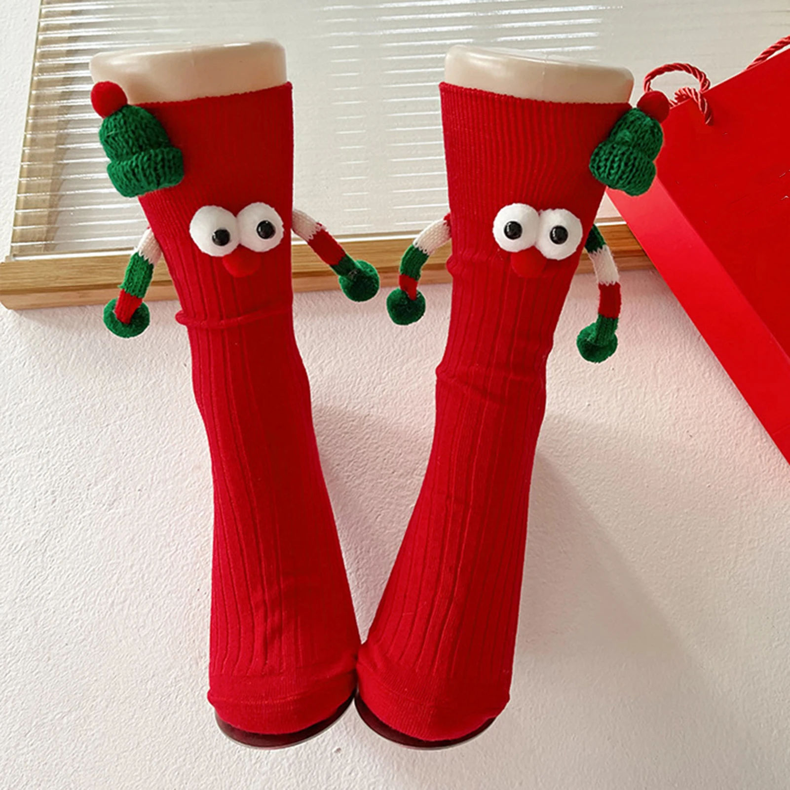 Christmas Theme -Tube Socks Xmas Funny Casual Cotton Socks for Family Christmas Supplies