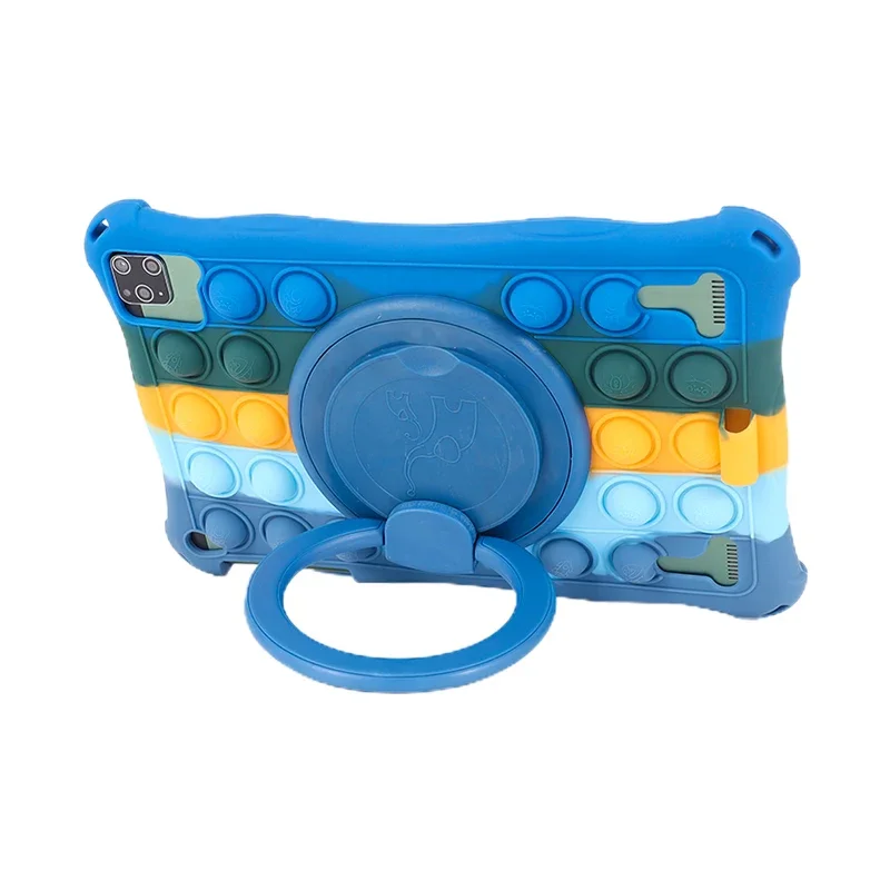 10,1-Zoll-Universal-Tablet-Hülle aus stoßfestem, weichem Silikon, kinderfreundlich, 10, 10,1 Zoll, leichte Abdeckung, Ständer, Funda 25 x 16 cm