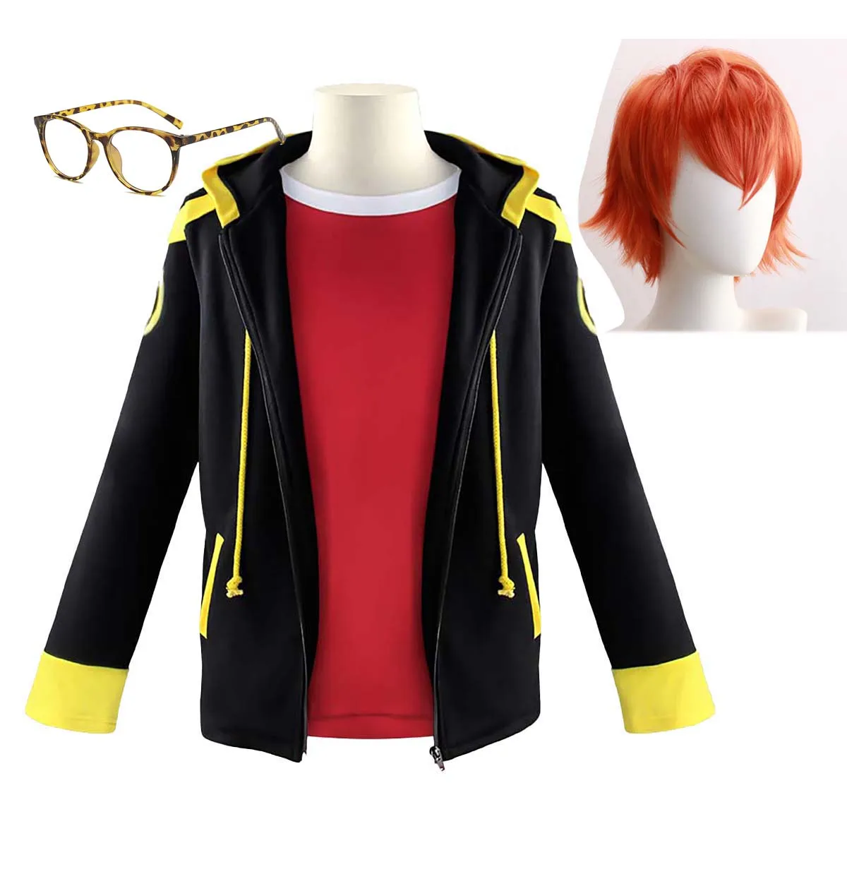 Men Game Mystic Messenger 707 Saeyoung Choi Cosplay Costume With Glasses