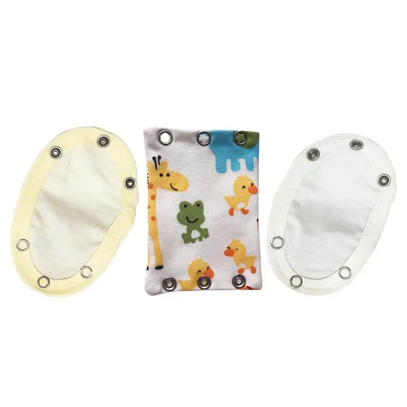 

Snap Extenders For Bodysuits 6PCS Leakproof Water-Absorbing Kids Onesie Extender Breathable Kids Bodysuit Extender For Indoor &