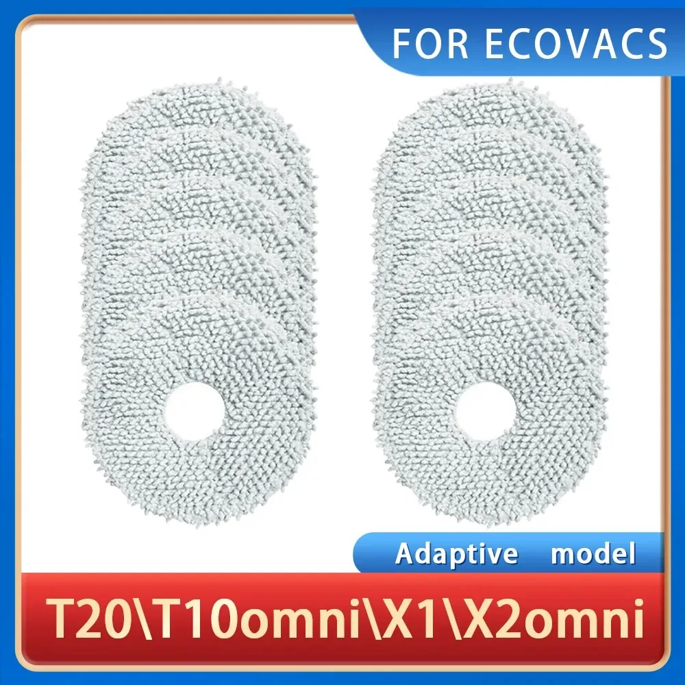 For Ecovacs Deebot T30 Pro \ T20 \ T10 \ X1 \ X2 omni \ X1 \ T10 Turbo Mop Cloth Robot Vacuum Cleaner Mop Pads Accessories Parts