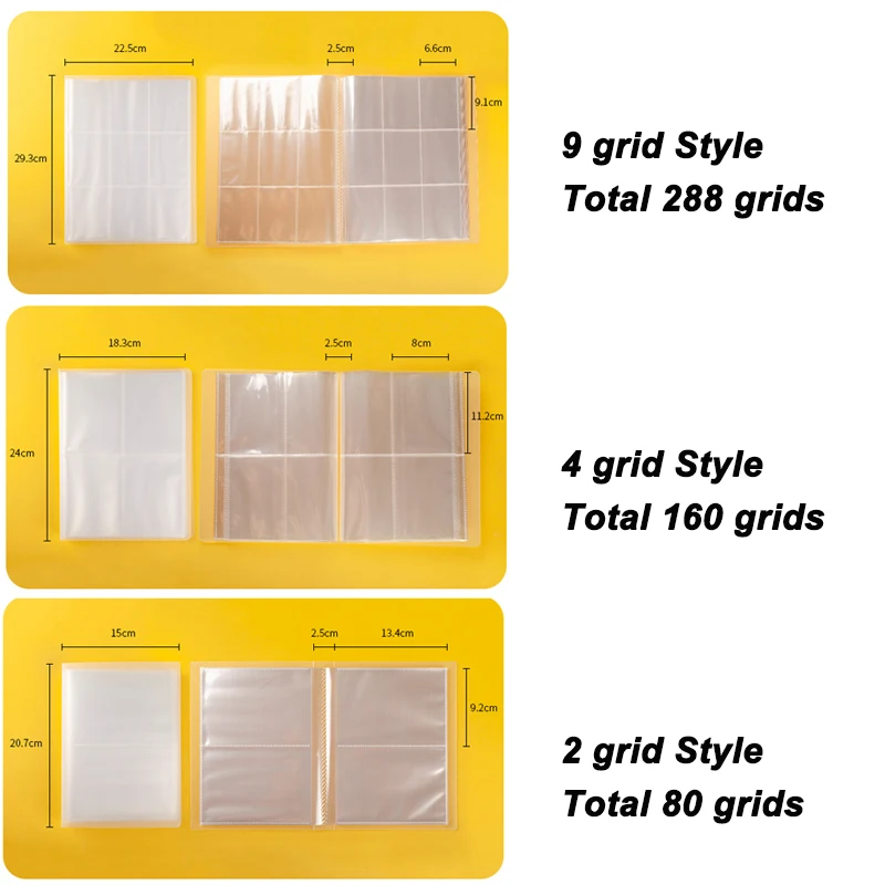 Clear Jewelry Organizer Pages Album Multi Grid Storage r Earring Rings Display Travel  Space Saving Organize Pouches