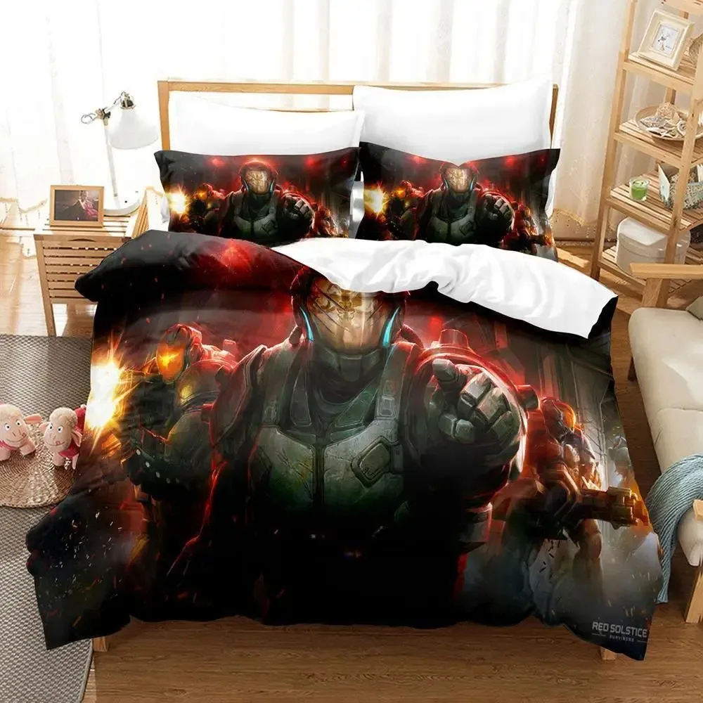 

3d Print Game Red Solstice 2 Survivors Bedding Set Single Twin Full Queen King Size Bed Set Adult Kid Bedroom Duvet cover Sets