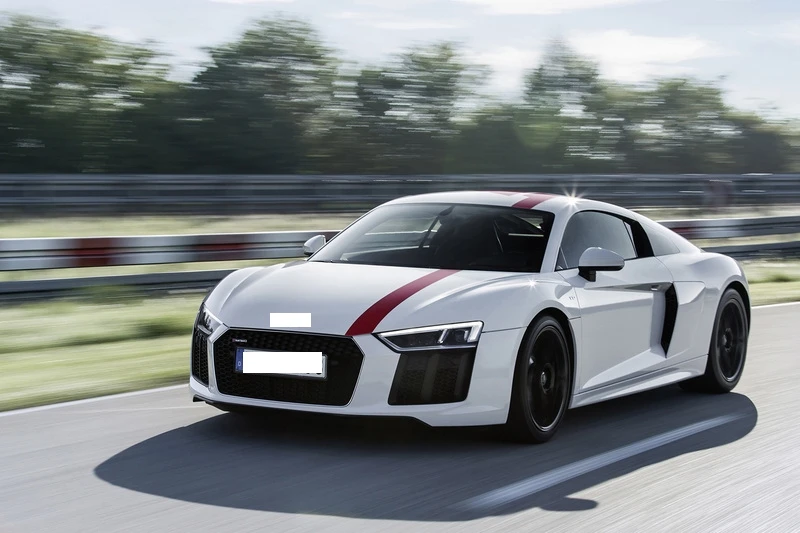 Для AUDI R8 2016 2017 2018 2019 2020 2021 2022 2023 светодиодная фара в виде корпуса, крышка фары, линза, стекло фары