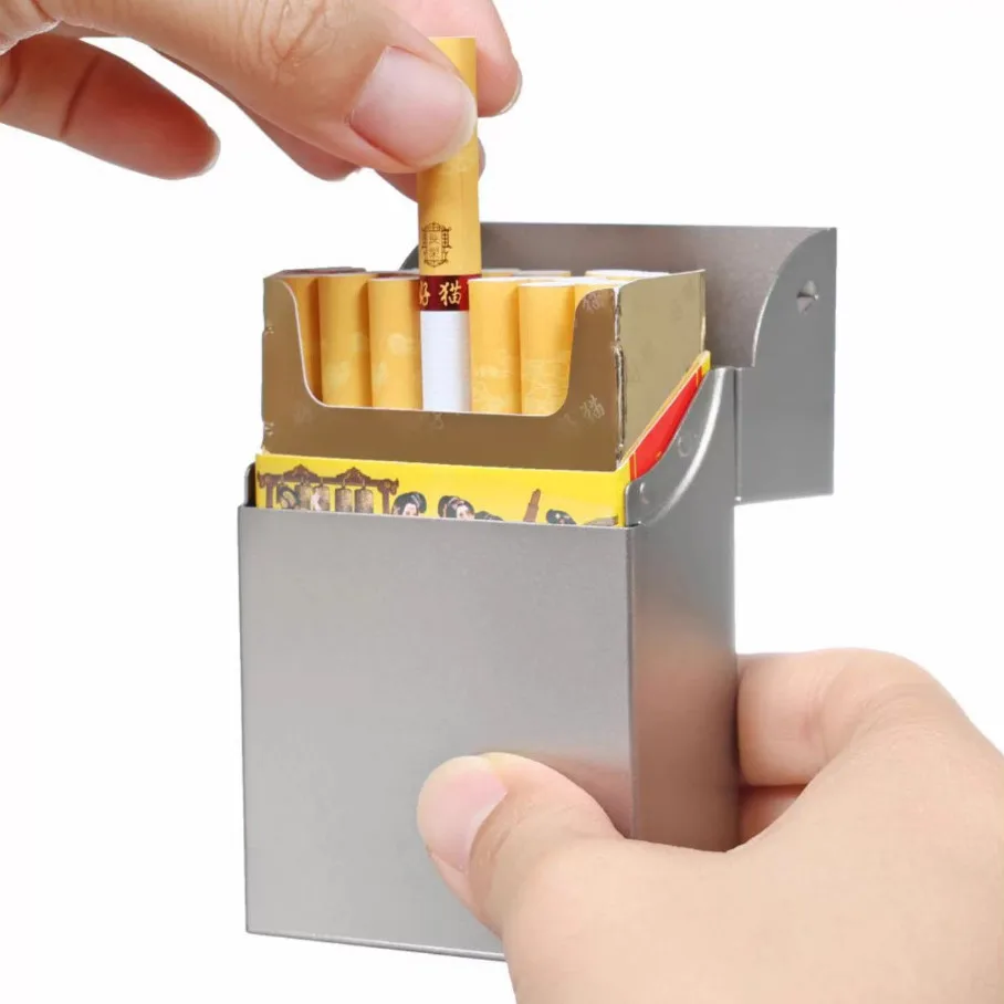 Pure Titanium Cigarette Case Ultra-Light Portable Anti-Crush Metal Box Smoking Accessory