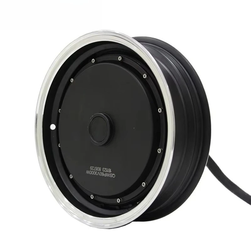 12inch 2000W 260 V4 35H 72V 70KPH Single Shaft  In-Wheel Hub Motor Electric Motorcycle Car Conversion Kit
