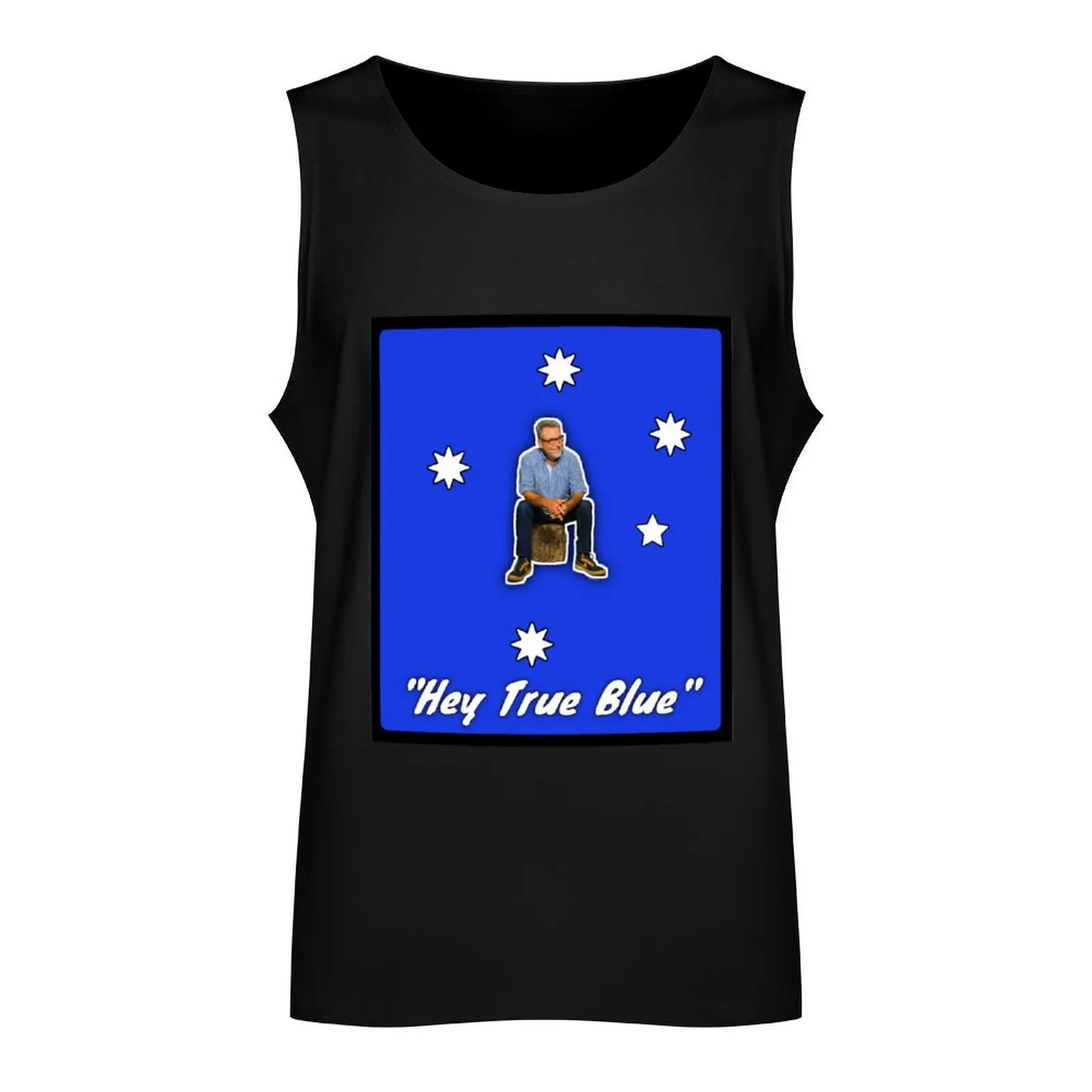 Hey True Blue - John Williamson Tank Top t-shirt Men's man vest sleeveless jackets