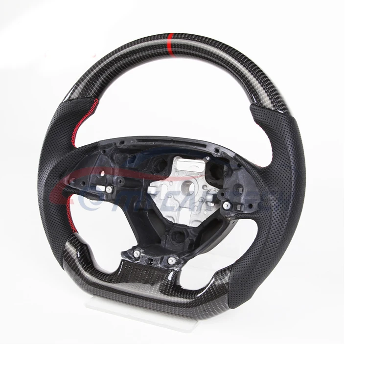 ل تشيفي كورفيت C8 C6 C7 C5 ألياف الكربون عجلة القيادة الكانتارا مجداف شيفتر LED RPM المقاود