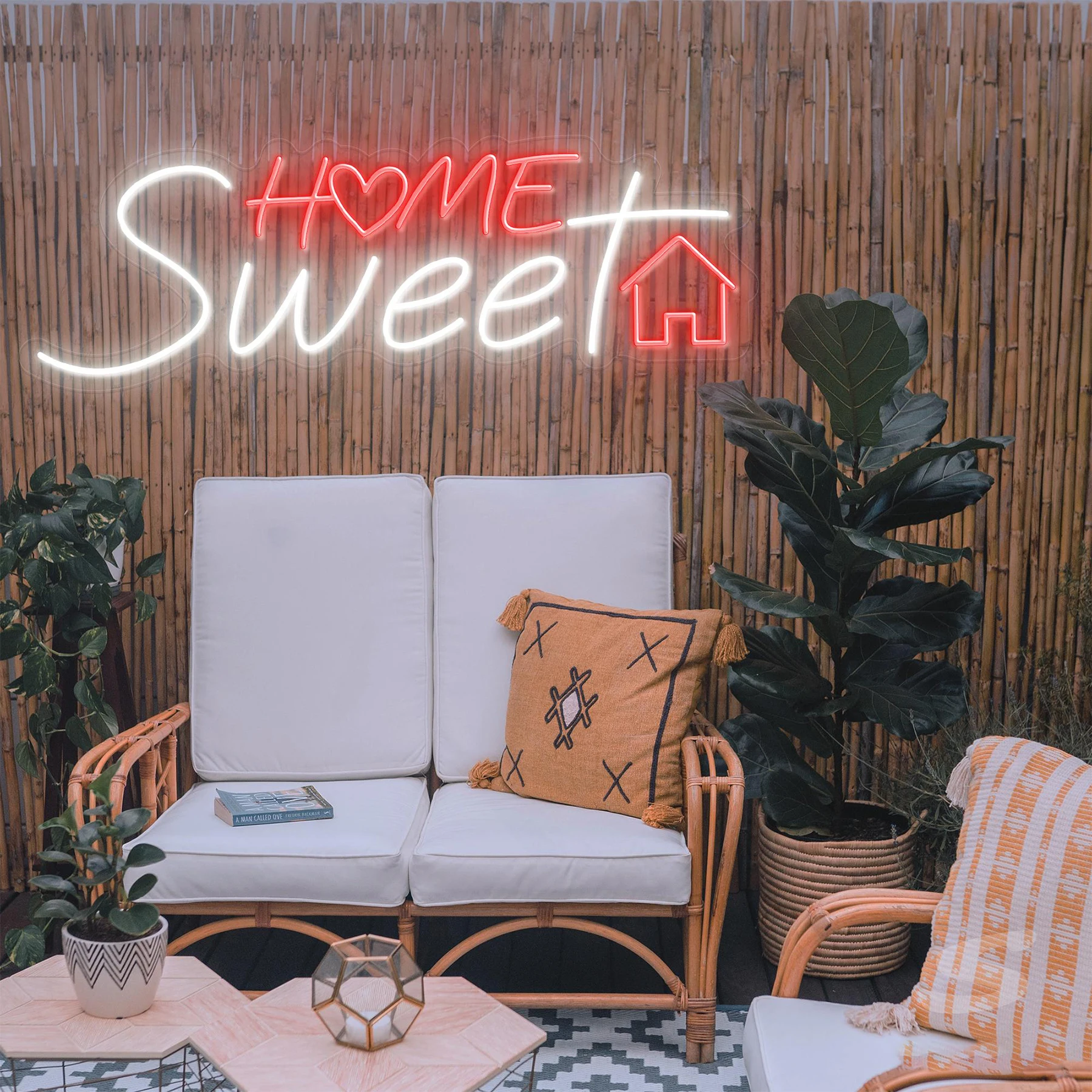 

Sweet Home Neon Sign Custom Home Decor Wall Art Hanging Neon Bedroom Game Room Sign Personalized Housewarming Gift