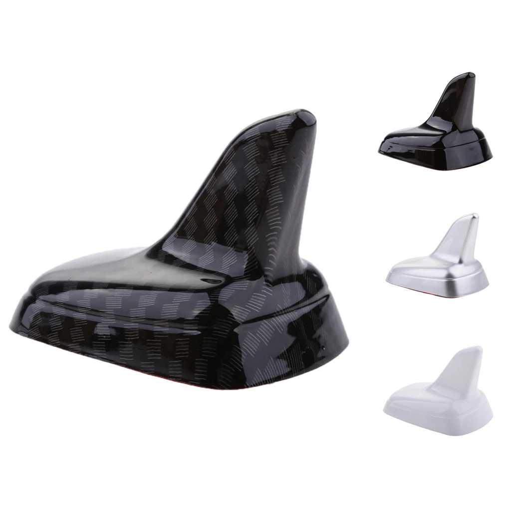 자동차 후면 상단 상어 핀 모양 안테나 장식, 장착하기 쉬운 하이 퀄리티 플라스틱 자체 접착 방수