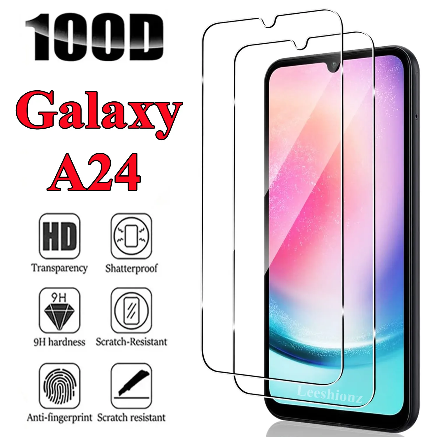 

For Samsung Galaxy A24 Screen Protector Glass Film 100D Tempered Glass Film