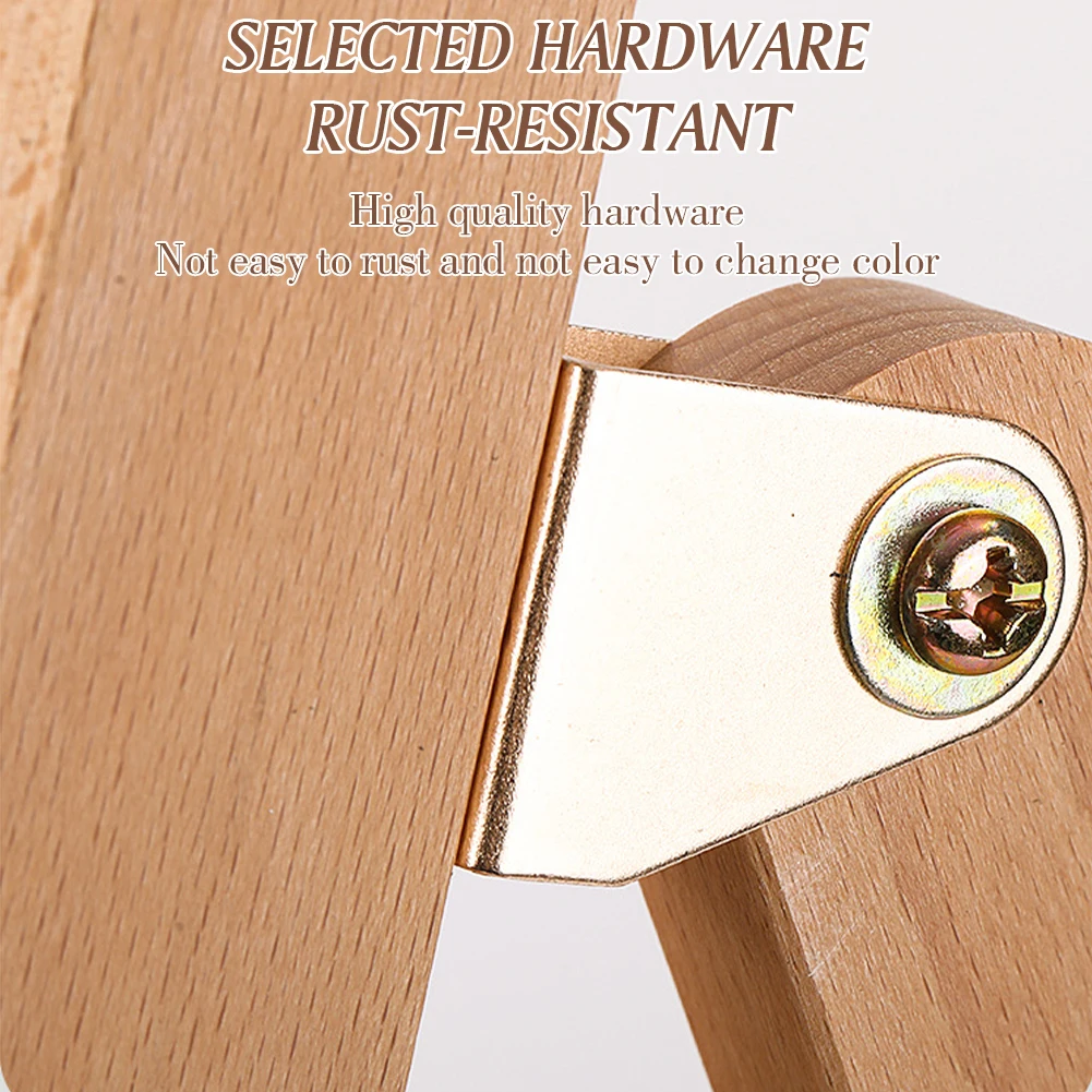 Sztaluga składana z drewna bukowego, dwufunkcyjna, do malowania olejnego, składana, regulowana sztaluga dla dzieci do szkicowania i malowania olejnego.