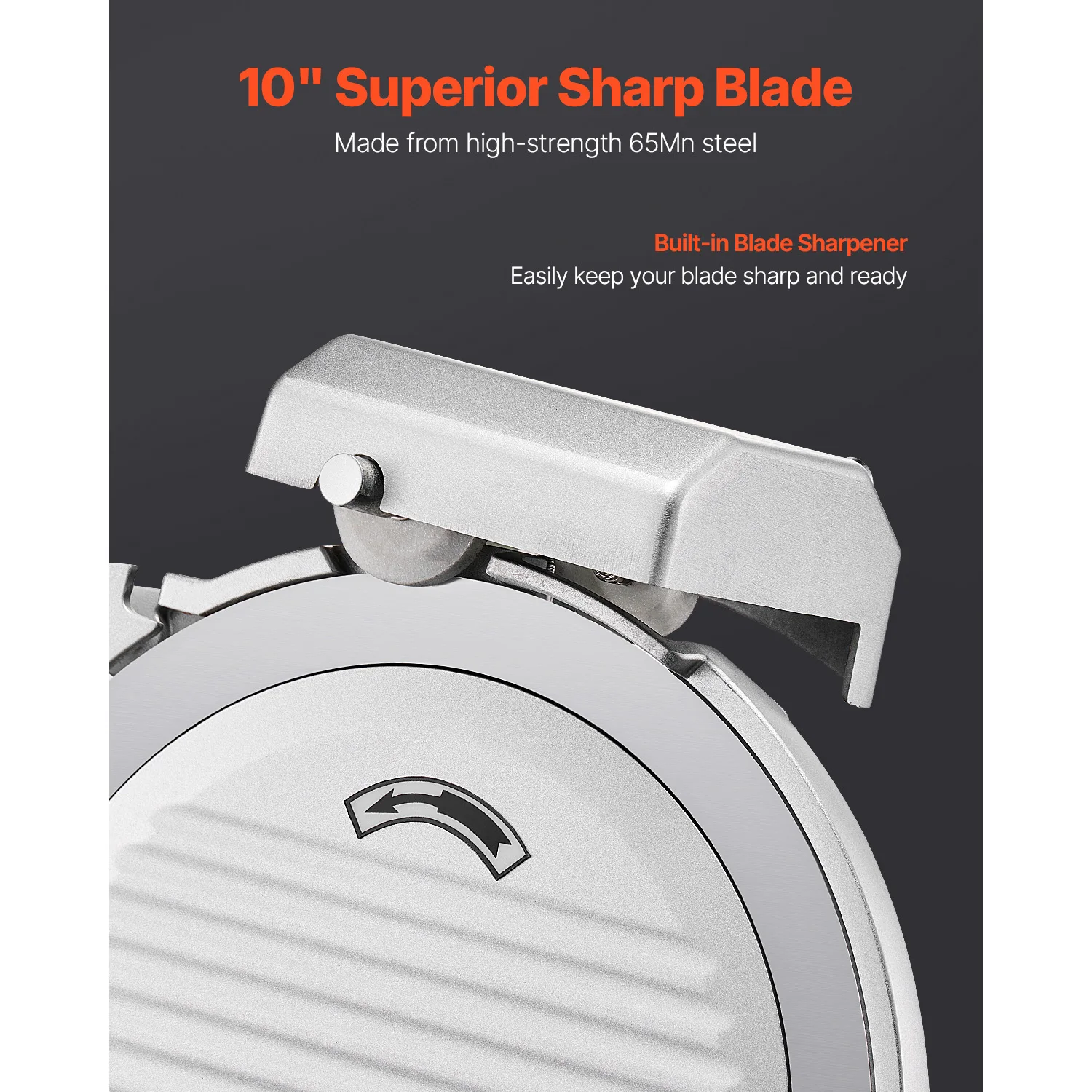 SucceBuy 10 inch 180W Commercial Meat Slicer Electric Deli Food Slicer Meat Cutter with a Premium 65Mn Blade Food Slicer Machine