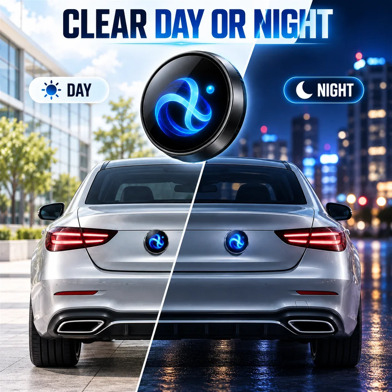 Intelligent LED full-color dynamic car logo. Suitable for Mercedes models. Customizable images and video dynamic car logo.