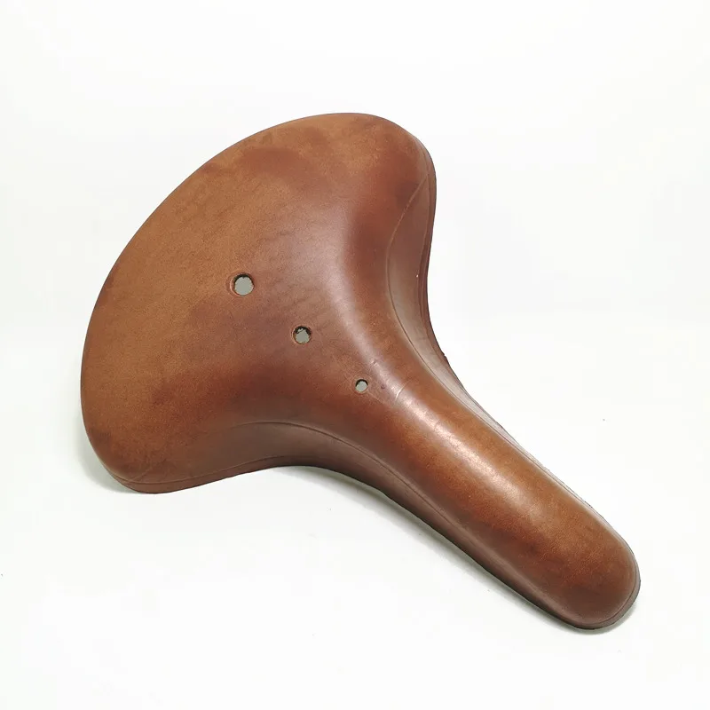 P2 Retro Bicycle Saddle 100% Leather, Bicycle Saddle Accessories 4colors Optional 26.5*21.5cm