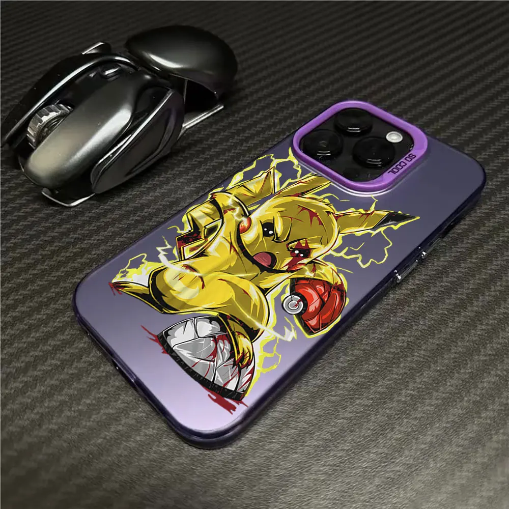 Etui Pikachu Pokemon Pocket Monster na iPhone 17 Air 16e 16 14 15 13 12 11 Pro Max Plus, odporne na wstrząsy etui na telefon 17 Pro Max