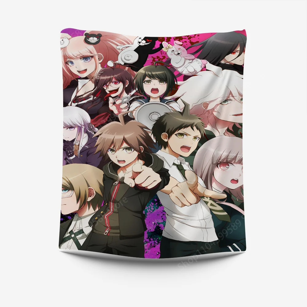 Danganronpa Tapestry Creative Pattern Photo Living Room Wall Art Tapestry Decor Party Outdoor Decorate Banners