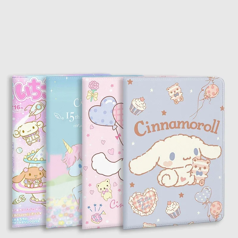 

Sanrio Kawaii Cinnamoroll Ipad Protective Case Anime Cartoon Fashion Exquisite Good Looking Anti-fall Ipad Protective Hard Cases