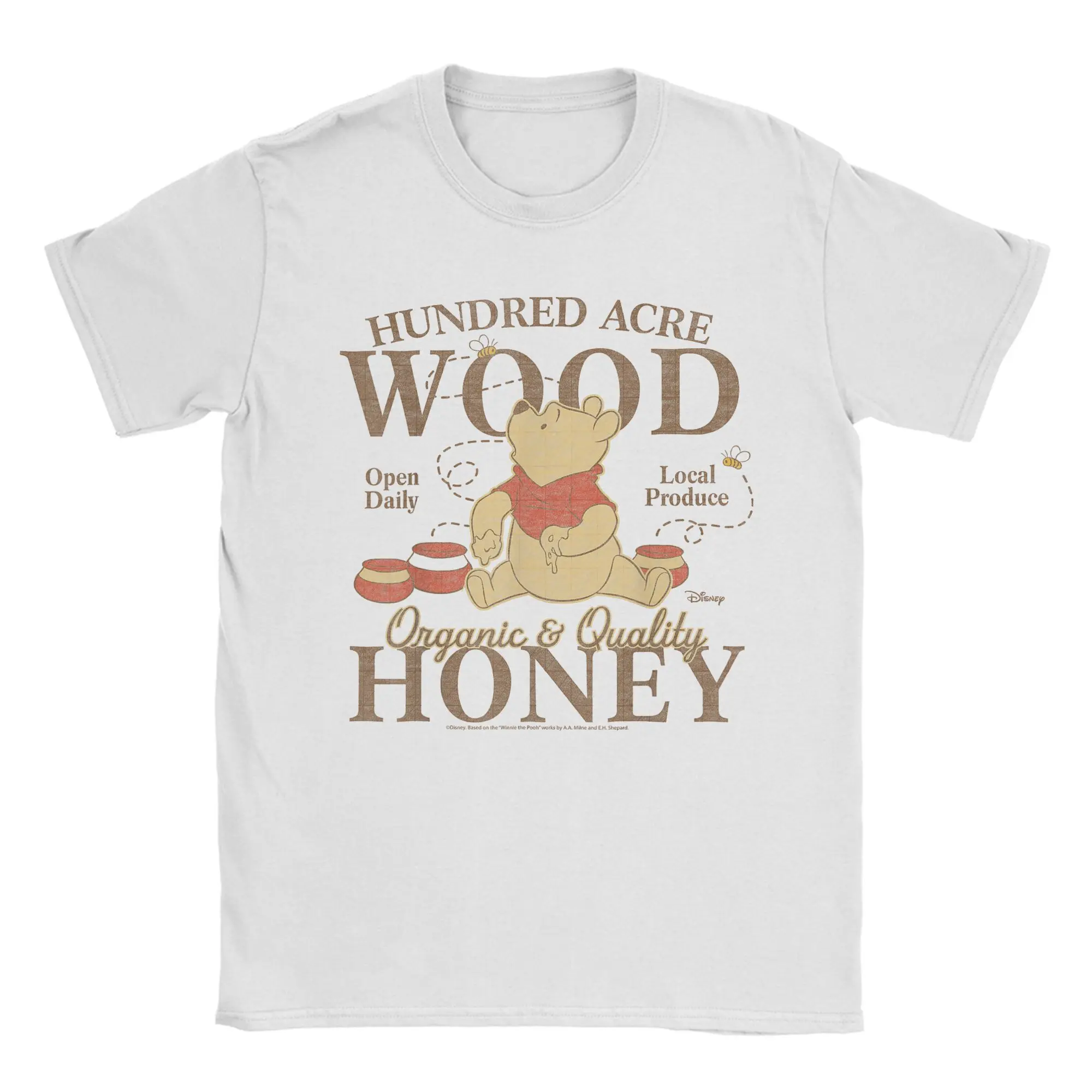 

Winnie The Pooh T Shirt Summer Hundred Acre Wood Pooh Organic Honey Aesthetic T Shirts Fashion Tshirt For Man Short Sleeves Tees