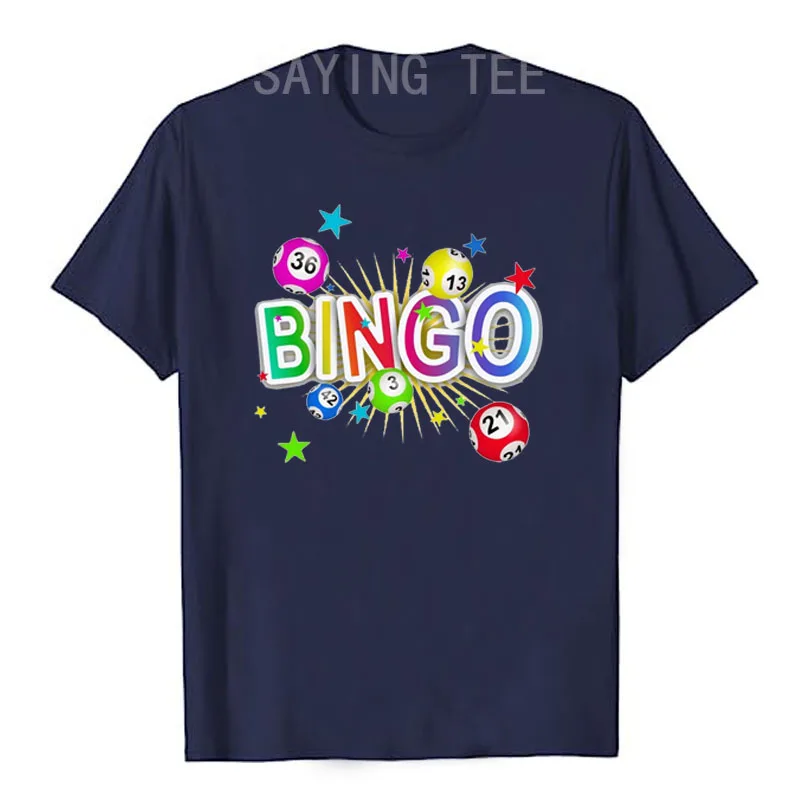 Funny Bingo Shirt - Bingo Lover Gambler Gambling T-Shirt Cute Gamer Graphic Outfit Short Sleeve Blouses Novelty Gifts Saying Tee