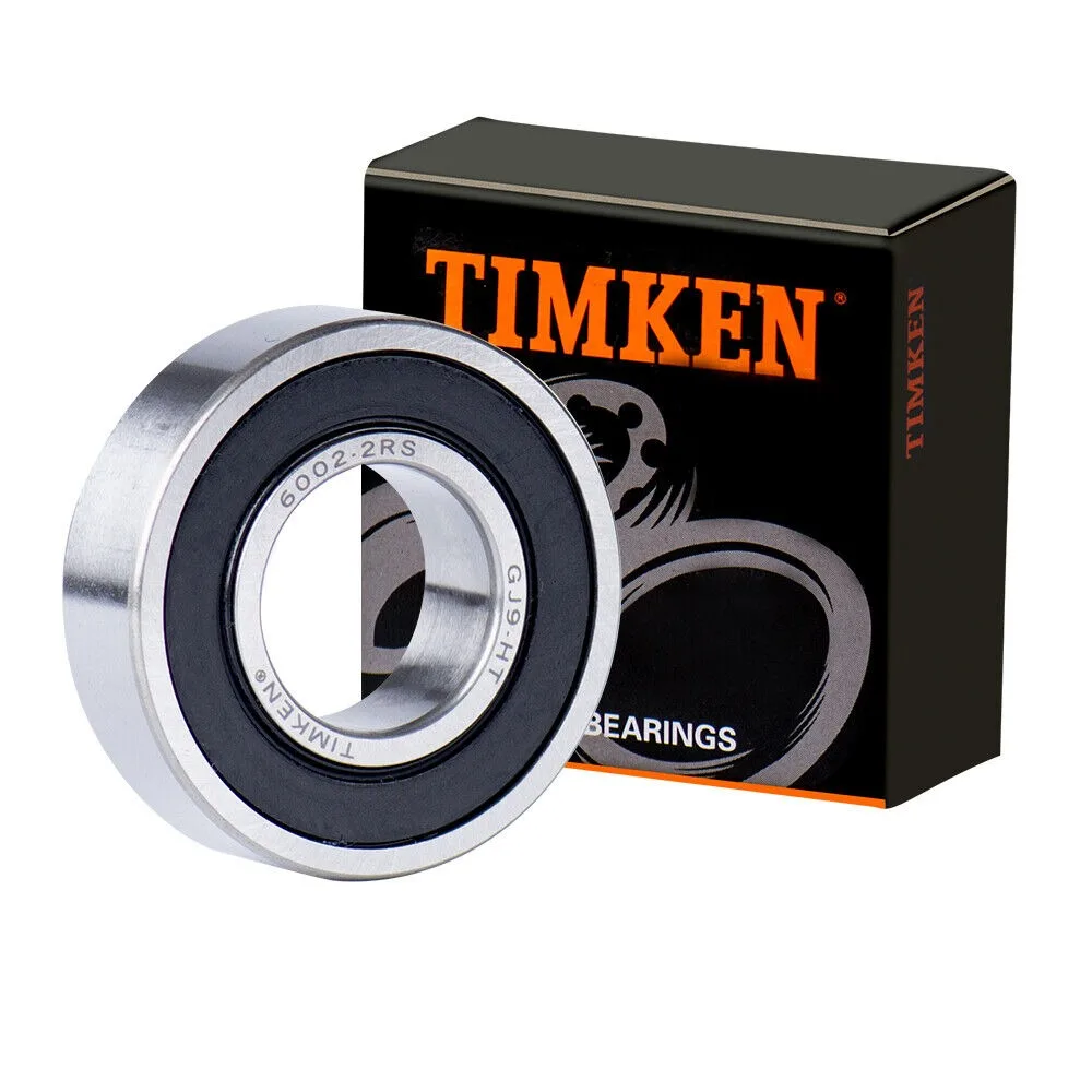 TIMKEN 6002-2RS 15X32X9MM Double Rubber Seal Ball Bearings USA  New