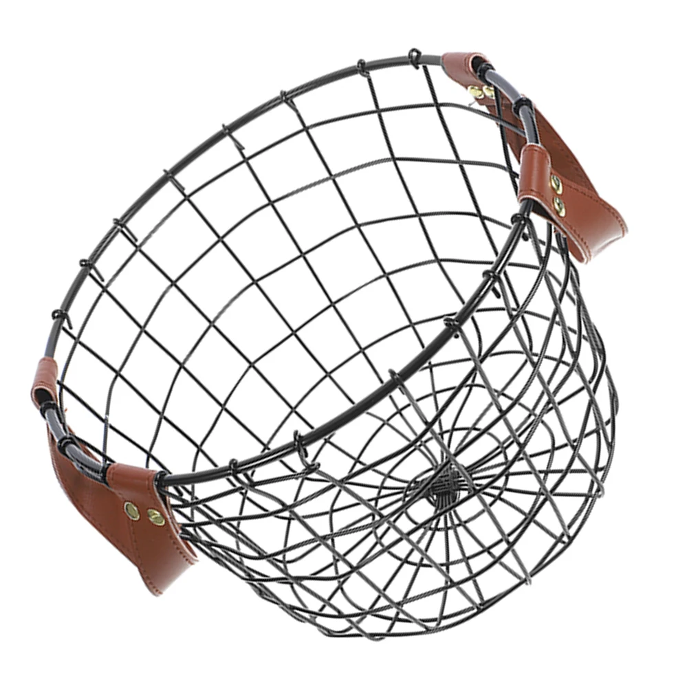 

Metal Firewood Storage Basket Round Iron Design with Ventilation Holes Keeps Wood Dry Perfect for Outdoor Use Accessory