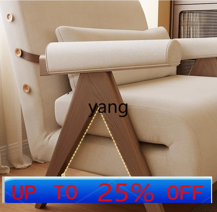 

CX folding sofa bed multi-functional small apartment single bed household princess single sofa bed solid wood